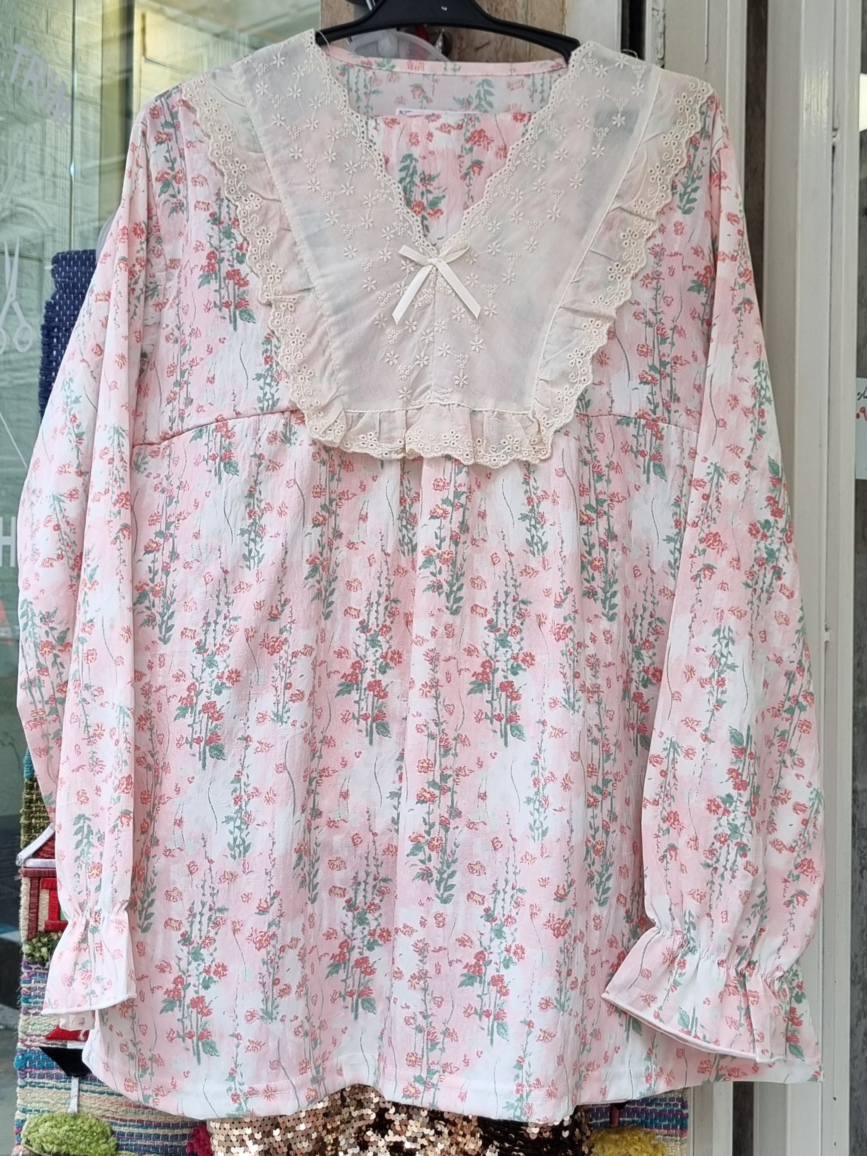 ست بلوز شلوار یقه هفت زنانه